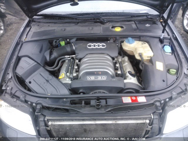 WAULT68E83A392793 - 2003 AUDI A4 3.0 QUATTRO GRAY photo 10