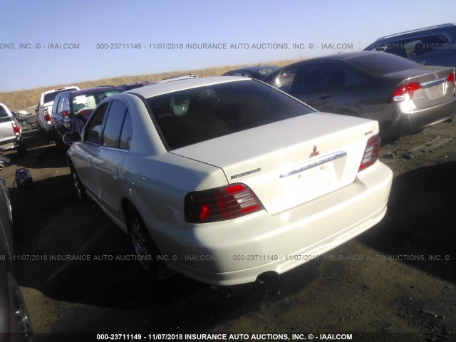 4A3AA46G0YE173719 - 2000 MITSUBISHI GALANT ES WHITE photo 3