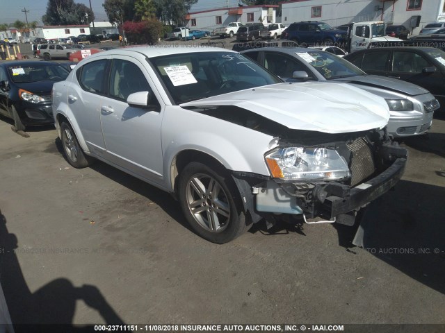 1B3BD1FB9BN609624 - 2011 DODGE AVENGER MAINSTREET WHITE photo 1