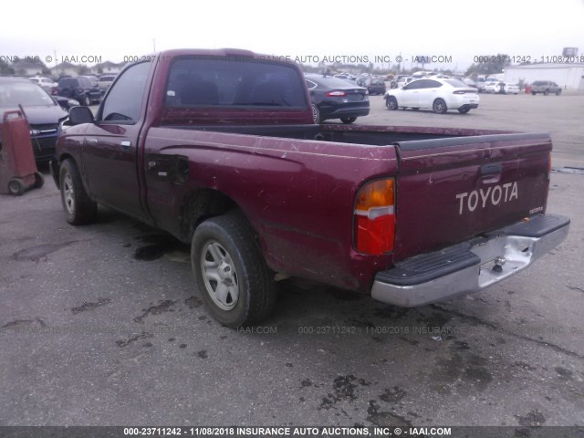 4TANL42NXVZ328666 - 1997 TOYOTA TACOMA RED photo 3