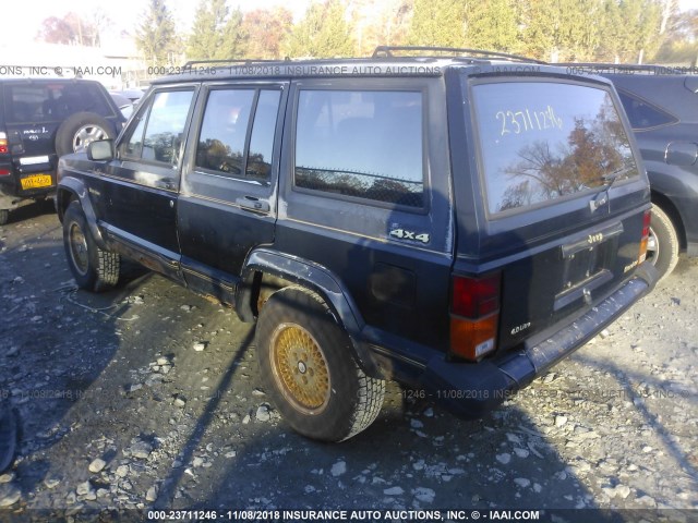 1J4FJ78L6KL559515 - 1989 JEEP CHEROKEE LIMITED BLACK photo 3