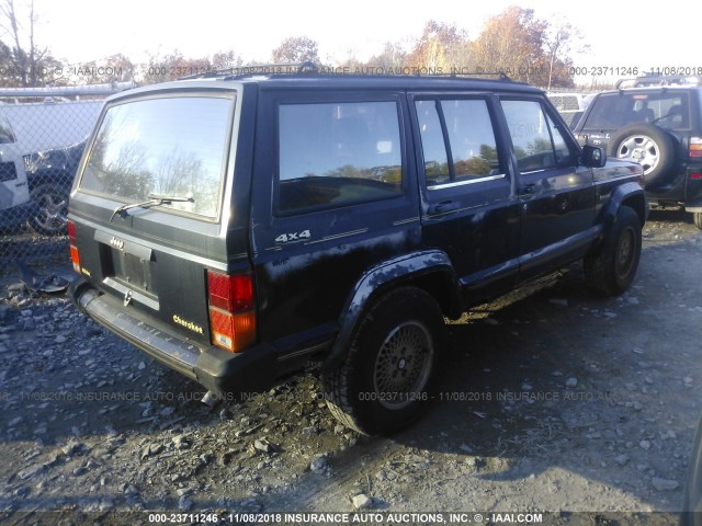 1J4FJ78L6KL559515 - 1989 JEEP CHEROKEE LIMITED BLACK photo 4