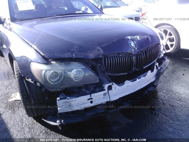 WBAHN835X8DT82159 - 2008 BMW 750 LI BLUE photo 6