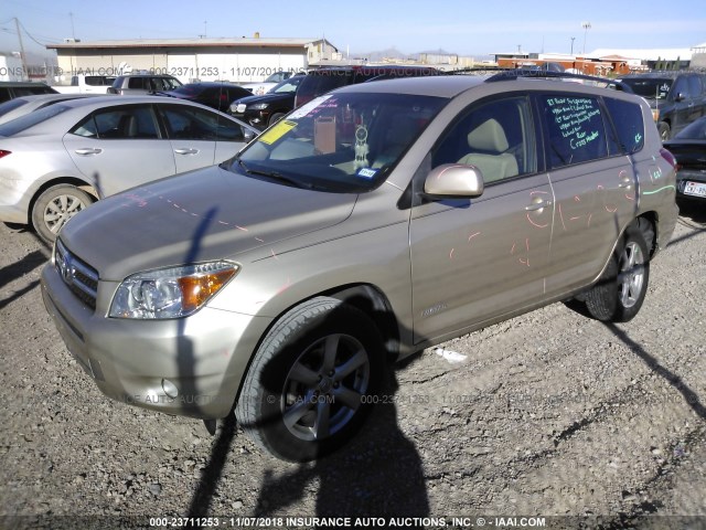 JTMZD31V786075066 - 2008 TOYOTA RAV4 LIMITED BEIGE photo 2