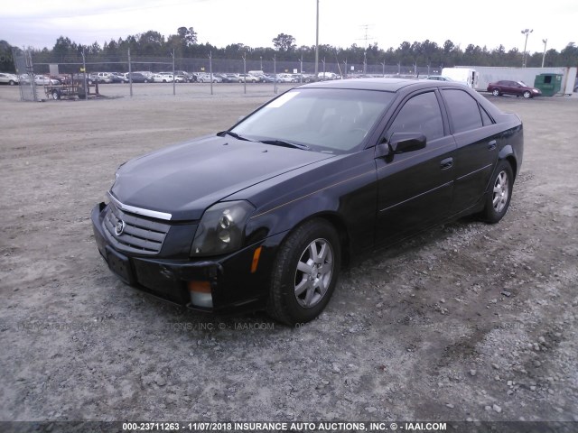 1G6DP567550192380 - 2005 CADILLAC CTS HI FEATURE V6 BLACK photo 2