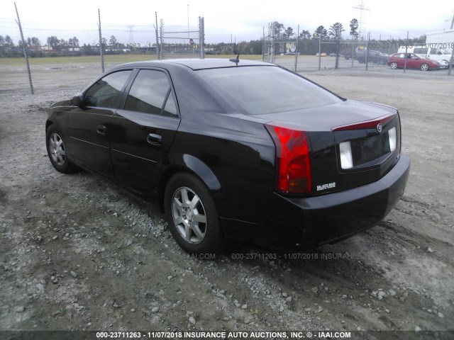 1G6DP567550192380 - 2005 CADILLAC CTS HI FEATURE V6 BLACK photo 3