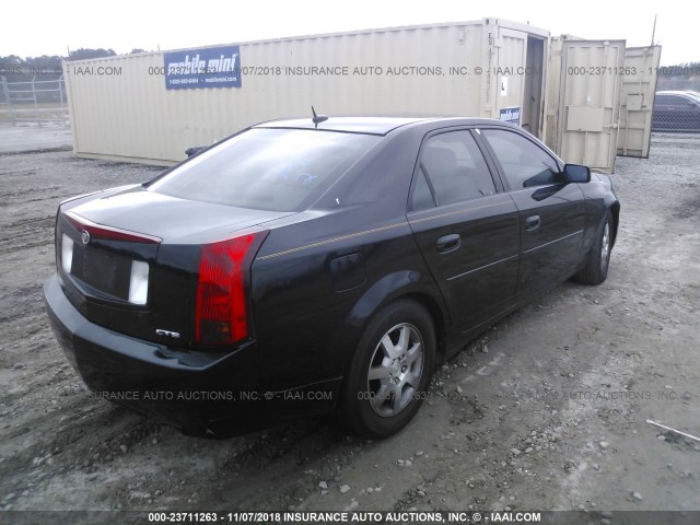 1G6DP567550192380 - 2005 CADILLAC CTS HI FEATURE V6 BLACK photo 4