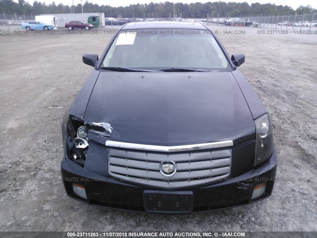 1G6DP567550192380 - 2005 CADILLAC CTS HI FEATURE V6 BLACK photo 6