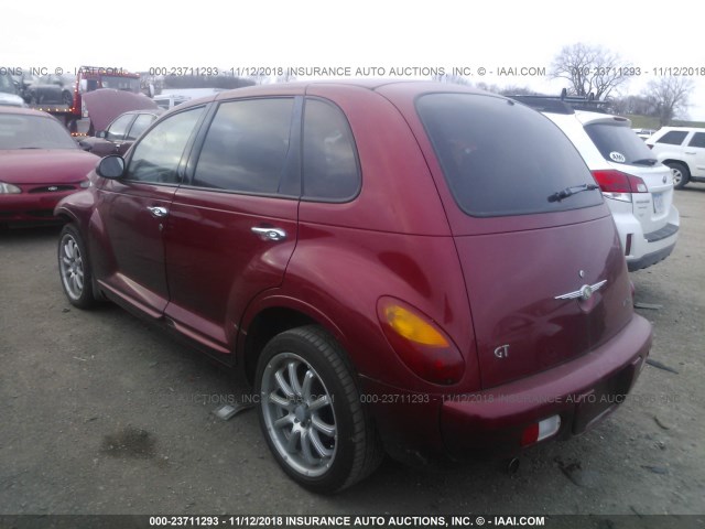 3C8FY78G23T599423 - 2003 CHRYSLER PT CRUISER GT RED photo 3