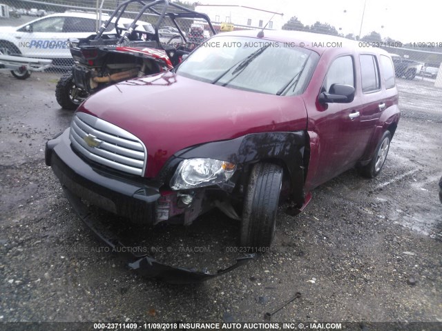 3GNDA13D77S547747 - 2007 CHEVROLET HHR LS RED photo 2