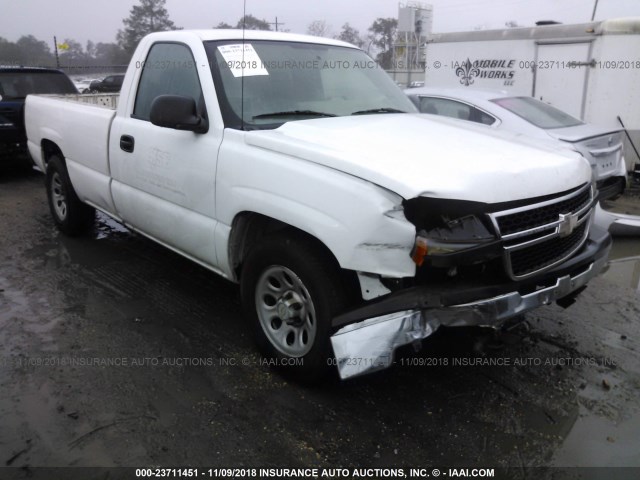 3GCEC14XX6G258962 - 2006 CHEVROLET SILVERADO C1500 WHITE photo 1