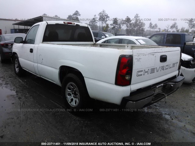 3GCEC14XX6G258962 - 2006 CHEVROLET SILVERADO C1500 WHITE photo 3