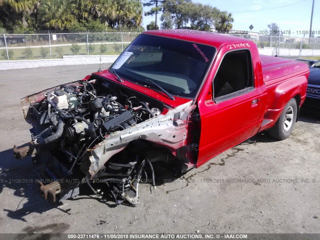 1FTYR10C8YPB95177 - 2000 FORD RANGER RED photo 2