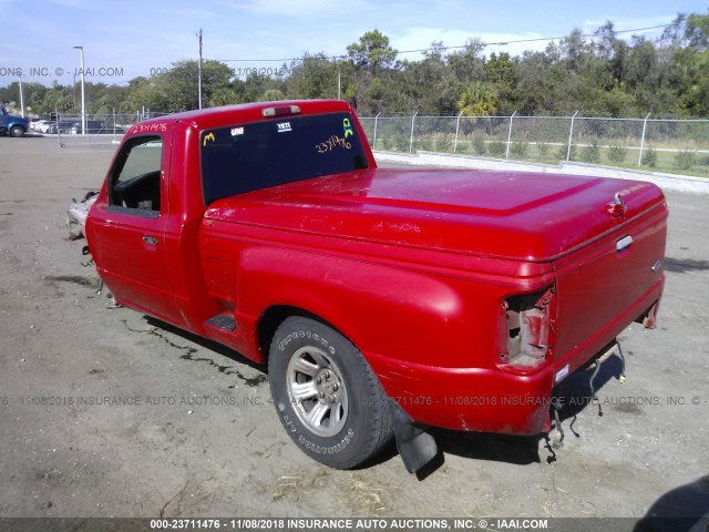 1FTYR10C8YPB95177 - 2000 FORD RANGER RED photo 3