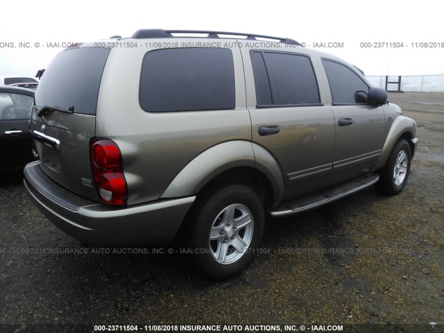 1D4HD58DX4F192044 - 2004 DODGE DURANGO LIMITED TAN photo 4