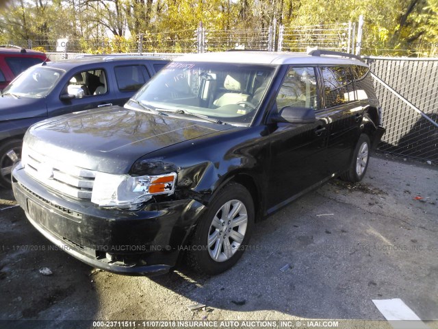 2FMGK5BC2CBD14860 - 2012 FORD FLEX SE BLACK photo 2