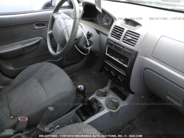 KNADC125036241515 - 2003 KIA RIO BLUE photo 5