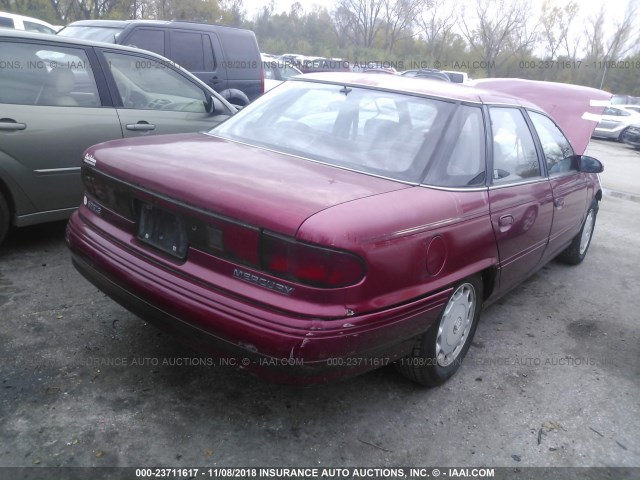 1MELM50U4RG645433 - 1994 MERCURY SABLE GS RED photo 4