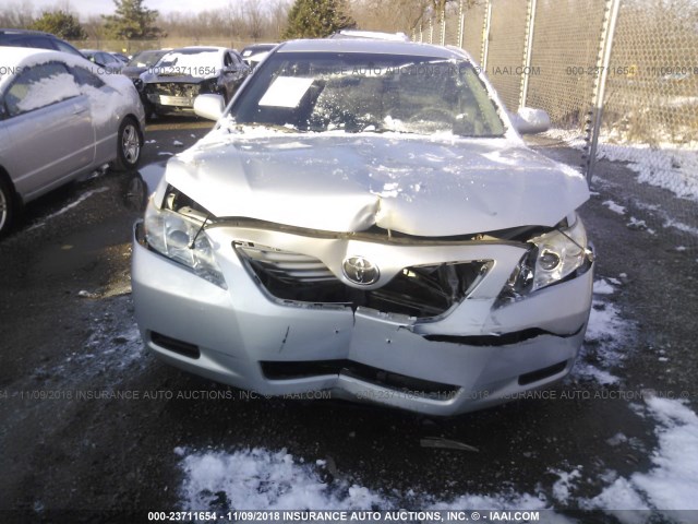 4T1BE46K07U077668 - 2007 TOYOTA CAMRY NEW GENERAT CE/LE/XLE/SE SILVER photo 6