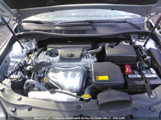 4T4BF1FK4FR471786 - 2015 TOYOTA CAMRY LE/XLE/SE/XSE SILVER photo 10