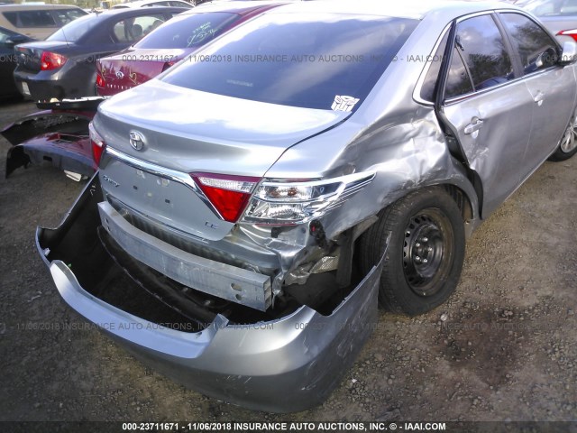 4T4BF1FK4FR471786 - 2015 TOYOTA CAMRY LE/XLE/SE/XSE SILVER photo 6