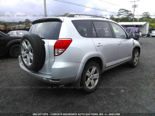 JTMZD32V965012956 - 2006 TOYOTA RAV4 SPORT SILVER photo 4