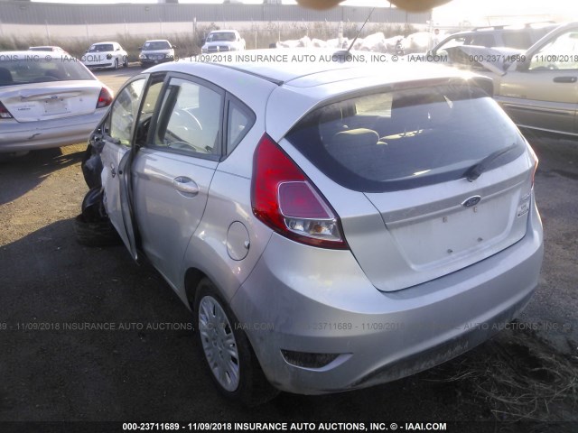 3FADP4TJ8EM236236 - 2014 FORD FIESTA S SILVER photo 3