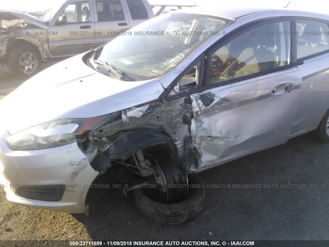 3FADP4TJ8EM236236 - 2014 FORD FIESTA S SILVER photo 6