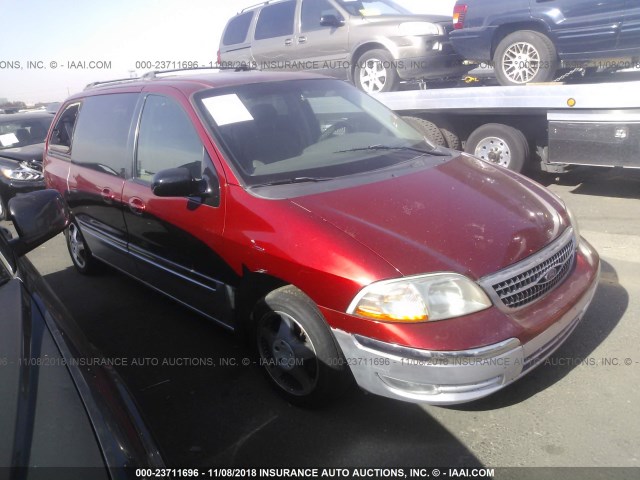 2FMZA5242YBC43185 - 2000 FORD WINDSTAR SE RED photo 1