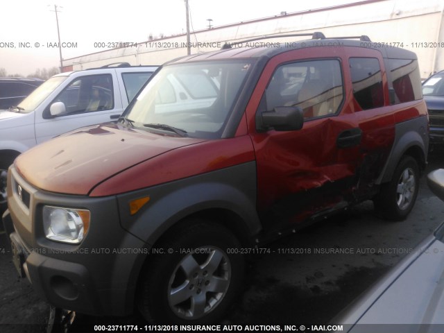 5J6YH28544L012786 - 2004 HONDA ELEMENT EX ORANGE photo 2