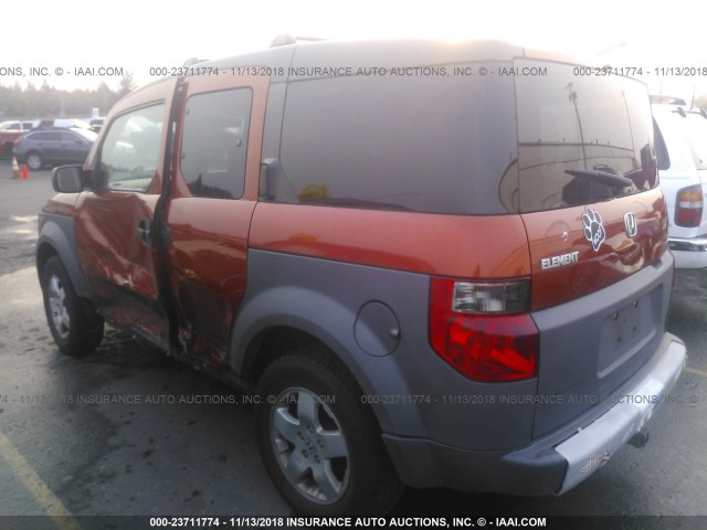 5J6YH28544L012786 - 2004 HONDA ELEMENT EX ORANGE photo 3