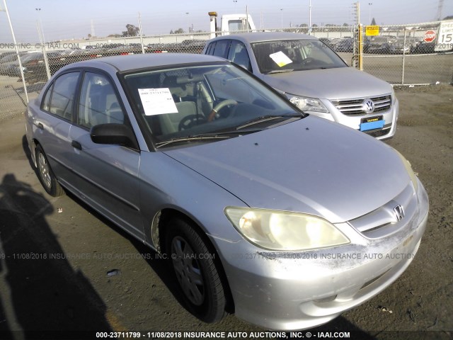 1HGES16334L006095 - 2004 HONDA CIVIC DX VP SILVER photo 1