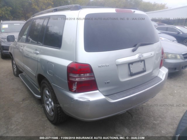 JTEGF21A730084303 - 2003 TOYOTA HIGHLANDER LIMITED SILVER photo 3