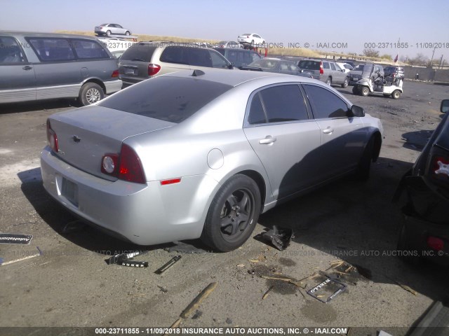 1G1ZA5E00CF219626 - 2012 CHEVROLET MALIBU LS 银色 照片 4