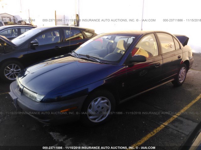 1G8ZF5286XZ308926 - 1999 SATURN SL Navy photo 2