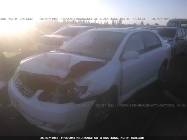 1NXBR32E93Z143286 - 2003 TOYOTA COROLLA CE/LE/S WHITE photo 2