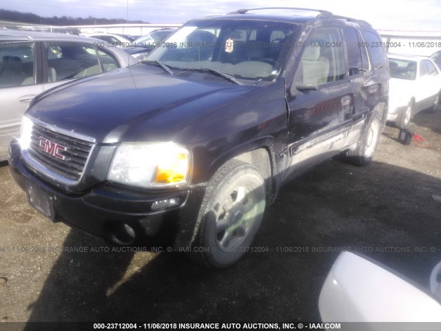 1GKDT13S642113672 - 2004 GMC ENVOY BLACK photo 2