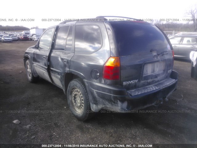 1GKDT13S642113672 - 2004 GMC ENVOY BLACK photo 3