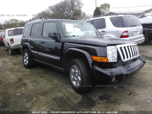 1J8HH582X8C198684 - 2008 JEEP COMMANDER LIMITED BLACK photo 1