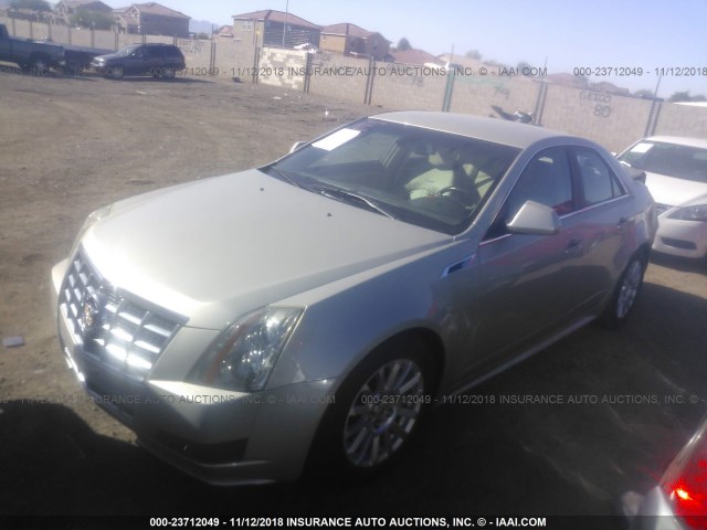 1G6DE5E5XD0110650 - 2013 CADILLAC CTS LUXURY COLLECTION GOLD photo 2