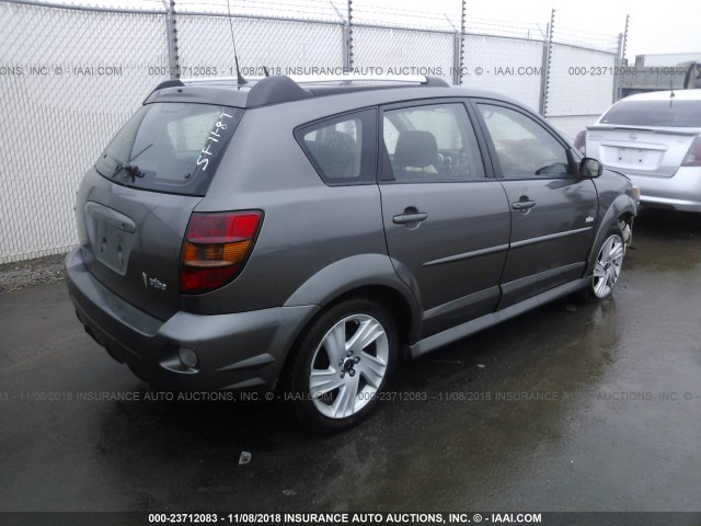 5Y2SL67828Z404455 - 2008 PONTIAC VIBE GRAY photo 4