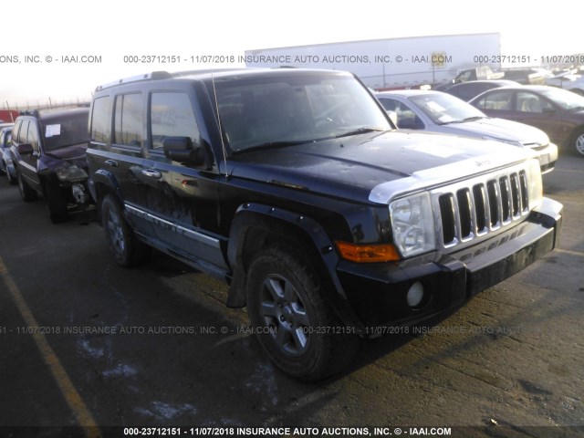 1J8HG58236C328157 - 2006 JEEP COMMANDER LIMITED BLACK photo 1