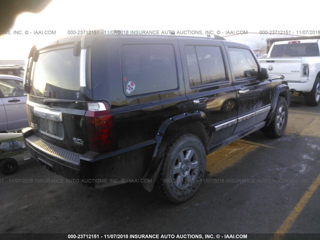 1J8HG58236C328157 - 2006 JEEP COMMANDER LIMITED BLACK photo 4