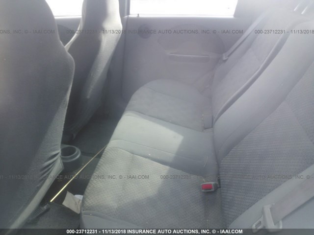 KL1TD52635B391664 - 2005 CHEVROLET AVEO LS GRAY photo 8