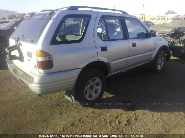 4S6CK58W2Y4416474 - 2000 HONDA PASSPORT EX/LX SILVER photo 4