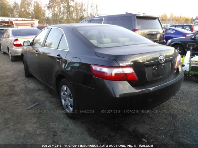 4T1BE46K77U505297 - 2007 TOYOTA CAMRY NEW GENERATION CE/LE/XLE/SE BLACK photo 3