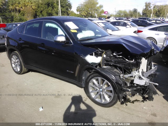 5UXKU0C56J0G69672 - 2018 BMW X6 SDRIVE35I BLACK photo 1