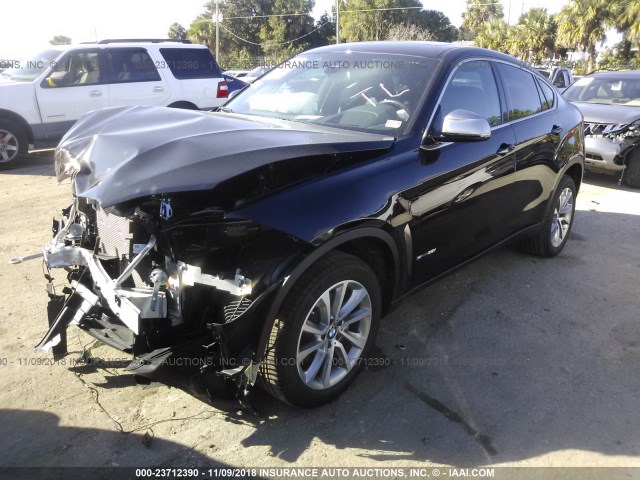 5UXKU0C56J0G69672 - 2018 BMW X6 SDRIVE35I BLACK photo 2