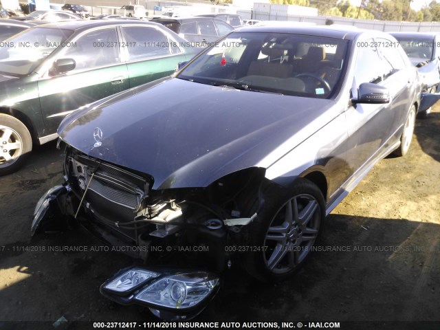 WDDHF7CB6AA027812 - 2010 MERCEDES-BENZ E 550 GRAY photo 2