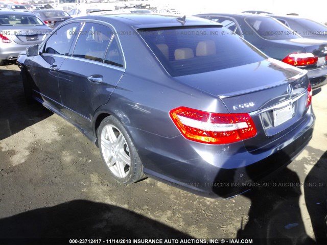 WDDHF7CB6AA027812 - 2010 MERCEDES-BENZ E 550 GRAY photo 3